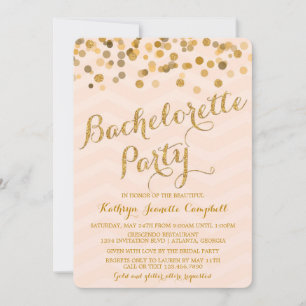 Invitation du Confetti Bachelorette Party