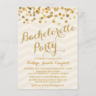 Invitation du Confetti Bachelorette Party