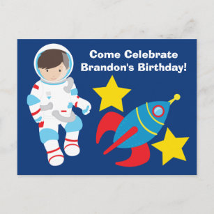 Invitation du cool Astronaut Anniversaire de enfan