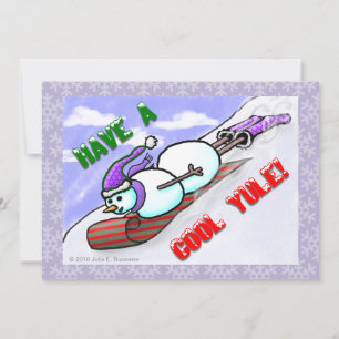 Invitation du cool Yule Snowman