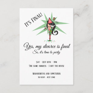 Invitation du Cork Divorce Party