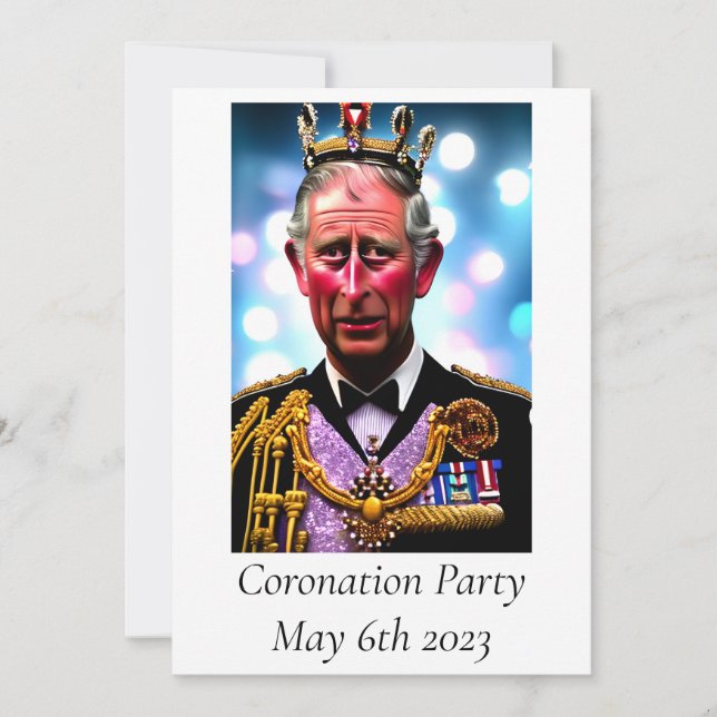 Invitation du Coronation Party (Devant)