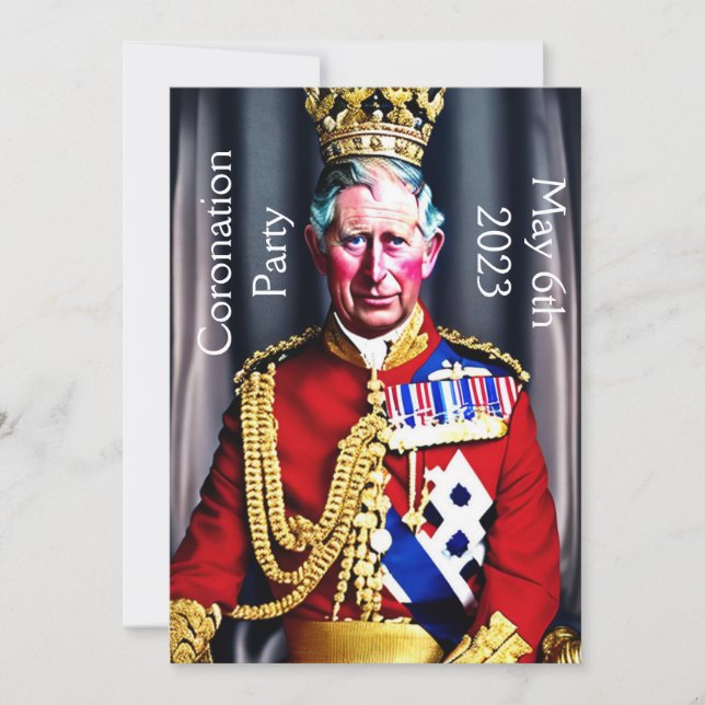 Invitation du Coronation Party (Devant)