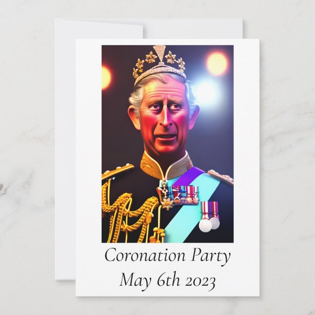Invitation du Coronation Party (Devant)