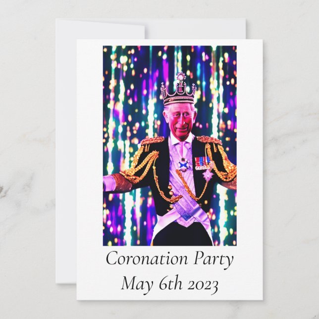 Invitation du Coronation Party (Devant)