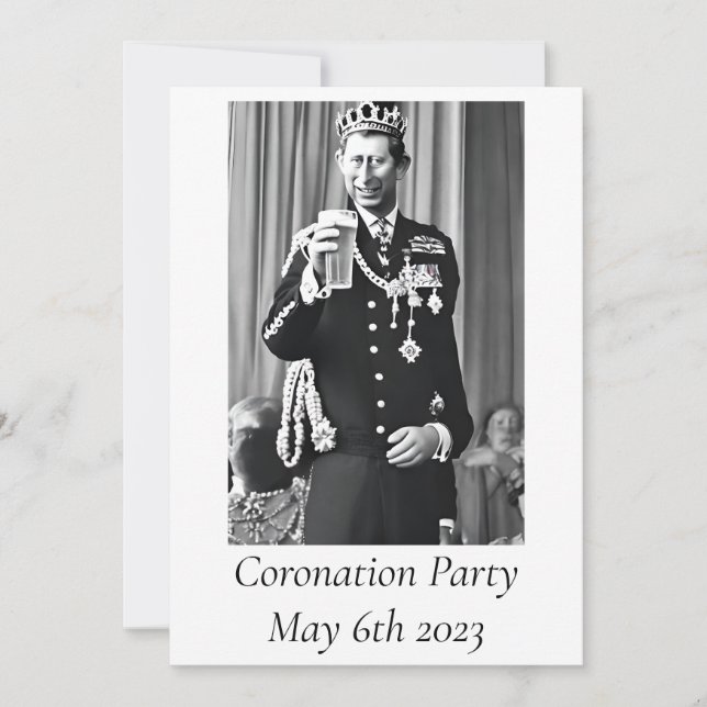 Invitation du Coronation Party (Devant)