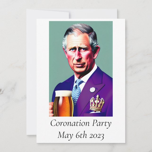 Invitation du Coronation Party (Devant)