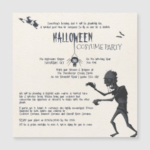 Invitation du Costume d'Halloween