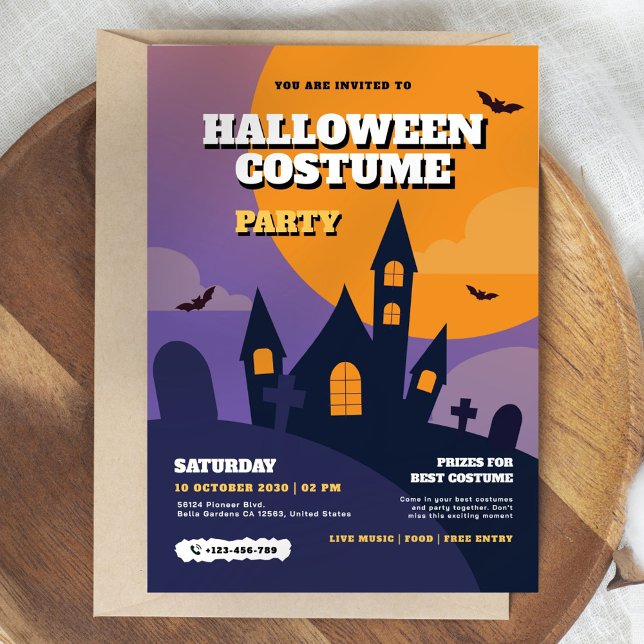 Invitation du Costume d'Halloween (Créateur téléchargé)