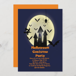 Invitation du costume d'Halloween