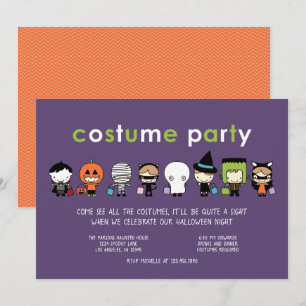 Invitation du Costume d'Halloween
