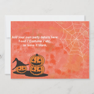 Invitation du Costume d'Halloween
