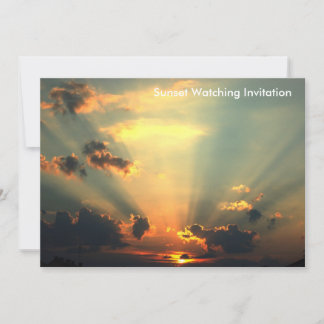 Invitation du coucher du soleil