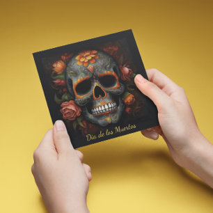 Invitation du crâne Dia de los Muertos personnalis