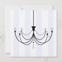 Invitation du Crystal Chandelier Party