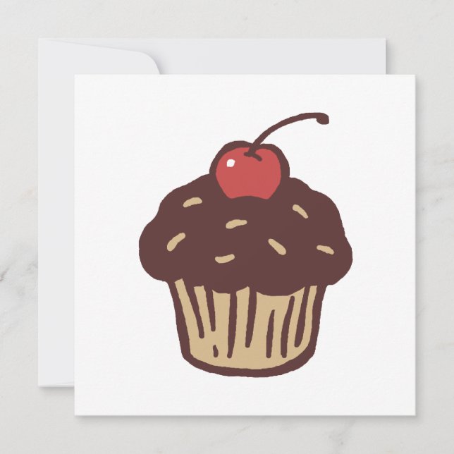Invitation du Cupcake Party (Devant)