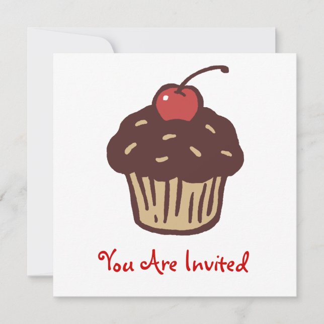 Invitation du Cupcake Party (Devant)