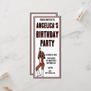 Invitation du Dancer Party Red White #1