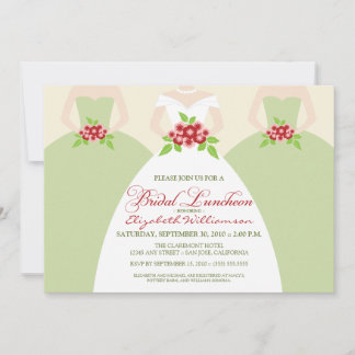 Invitation du déjeuner de la mariée et de la marié