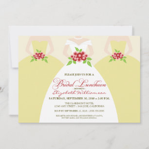 Invitation du déjeuner de la mariée et de la marié