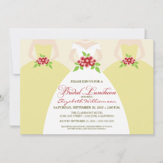 Invitation du déjeuner de la mariée et de la marié