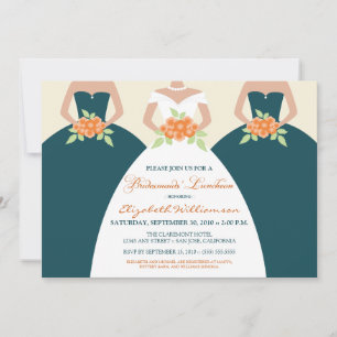 Invitation du déjeuner de la mariée et de la marié
