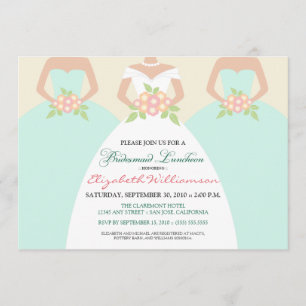 Invitation du déjeuner de la mariée et de la marié