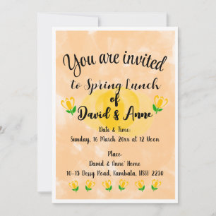 Invitation du déjeuner du printemps