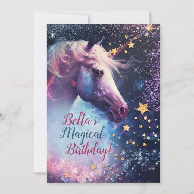 Invitation du Design Party Unicorn (Devant)