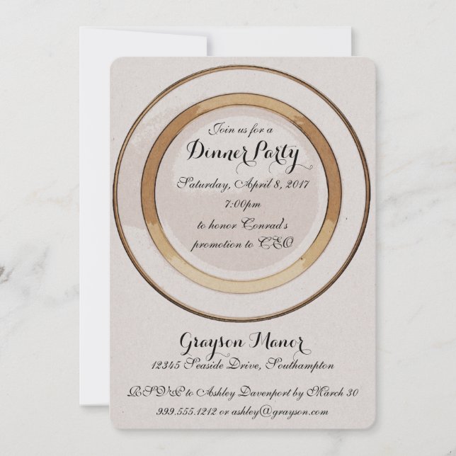 Invitation du dîner (Devant)