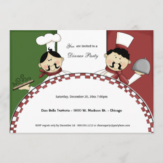 Invitation du dîner du Chef Whimsical