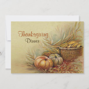 Invitation du dîner Thanksgiving