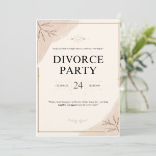 Invitation du Divorce Fun and Bold