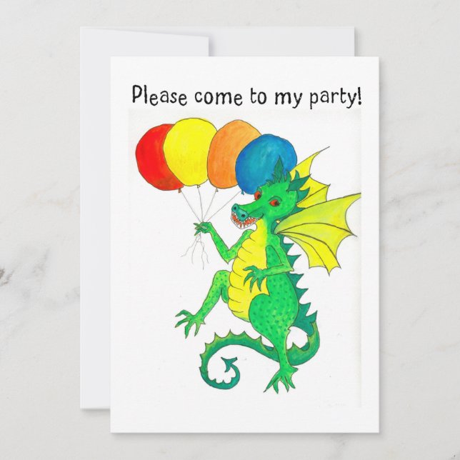 Invitation du "Dragon Vert" (Devant)