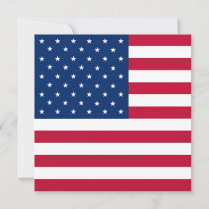 Invitation du drapeau américain