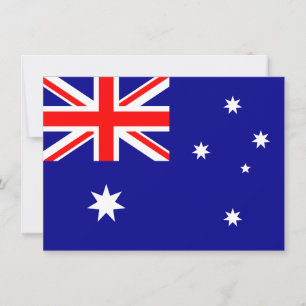 Invitation du drapeau australien
