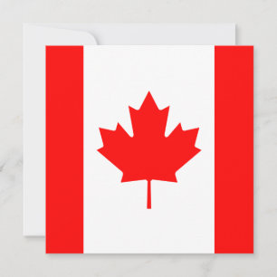 Invitation du drapeau du Canada