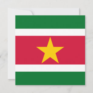Invitation du drapeau du Suriname