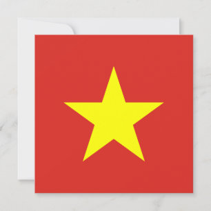 Invitation du drapeau du Vietnam