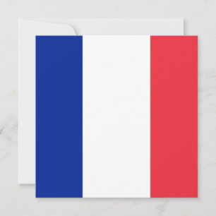 Invitation du drapeau français