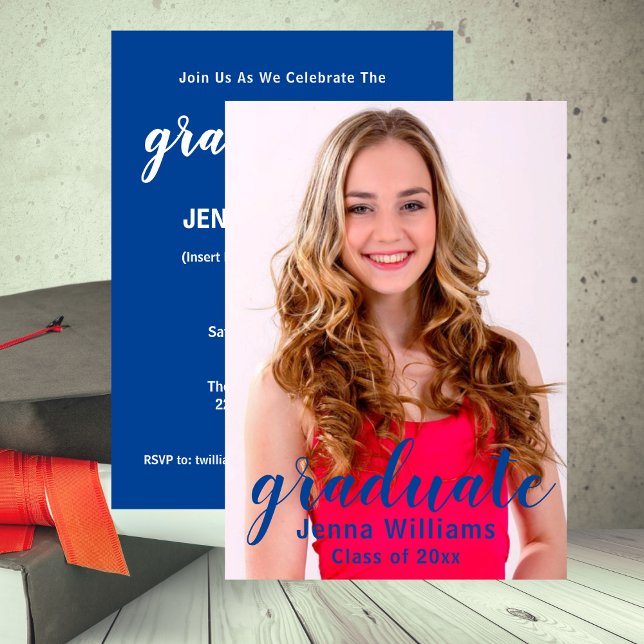 Invitation du Faire-part de la photographie (Graduate Photo Announcement Party Invitation)