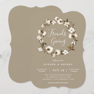 Invitation du Farmhouse Friendsgiving Party