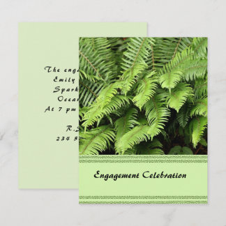 Invitation du Fiançailles de fougères exotiques