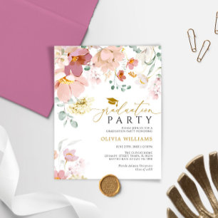 Invitation du Fleur sauvage du budget à la fête de