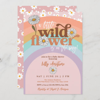 Invitation du Fleur sauvage Super Boho Baby shower