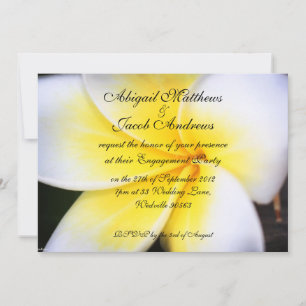 Invitation du Frangipani Flowers Engagement Party