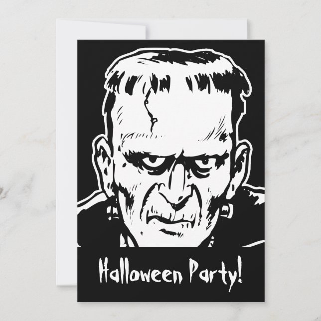 Invitation du Frankenstein Halloween Party (Devant)