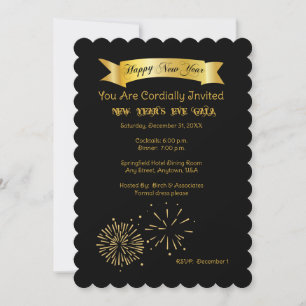 Invitation du gala du soir du Nouvel An