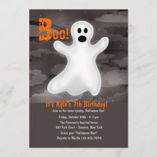 Invitation du Ghost Halloween Party