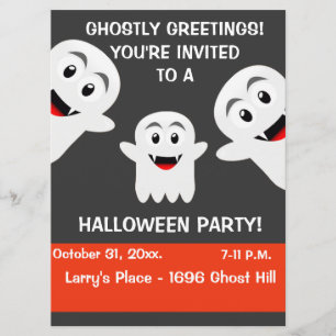 Invitation du Ghost Halloween Party